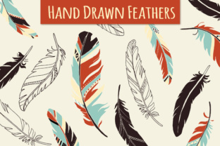 Download Hand Drawn Feathers Set - Drawn Collection