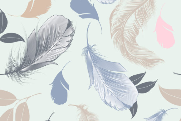 Download Feather Vector Pattern Drawn Feathers - Drawn Collection